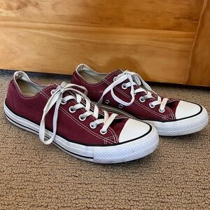 Maroon Converse All Stars